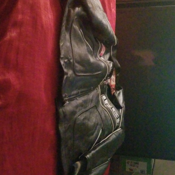 MEN'S XXL 100%LEATHER AVIREX SILVER SKATES JACKET! - Picture 1 of 8